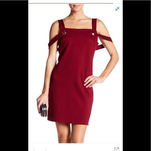 Grommet shift dress